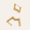 Pendientes Mila Dots Acero Baño Oro