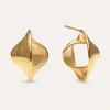 Pendientes Mini Infinito Acero Baño Oro