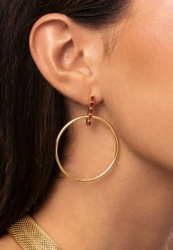 Pendientes Ophelia Rosa Baño Oro