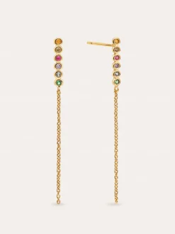 Pendientes Orbit Baño Oro