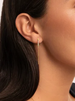 Pendientes Orbit Baño Oro