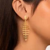 Pendientes Pacific Acero Baño Oro