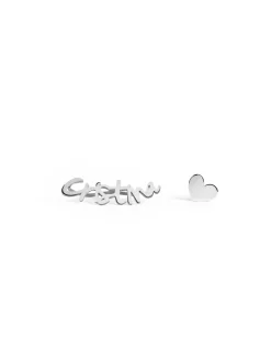 Pendientes Personalizados Sue & Stud Plata
