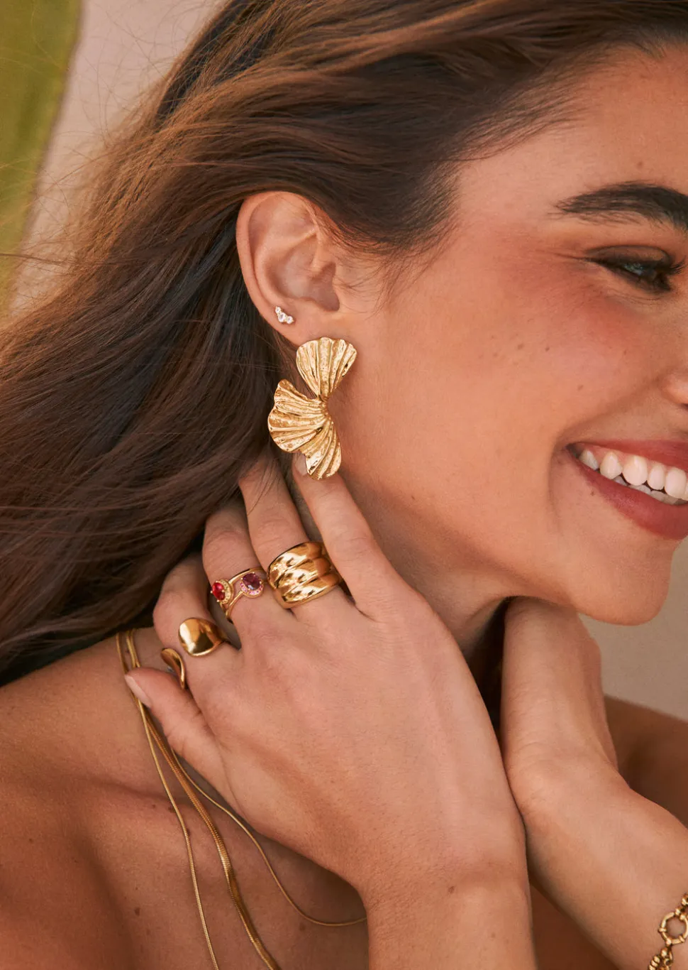 Pendientes Portobello Acero Baño Oro