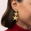Pendientes Shinning Stars Acero Baño Oro