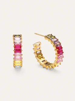 Pendientes Sia Berries Acero Baño Oro