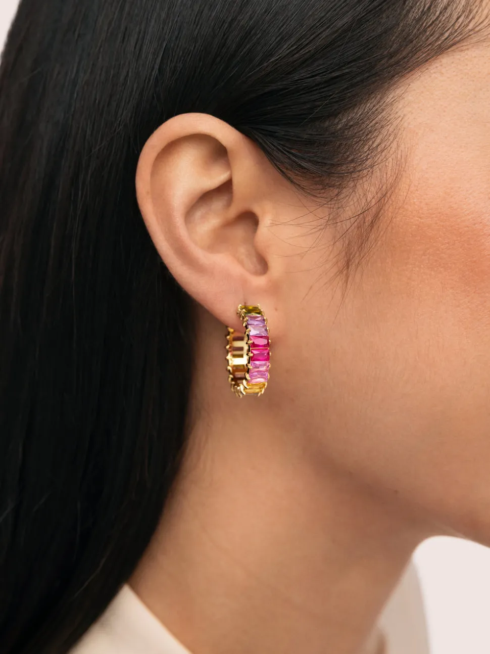 Pendientes Sia Berries Acero Baño Oro