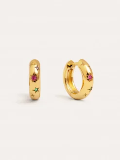 Pendientes Spark Color Baño Oro