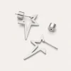 Pendientes Star Punk Acero