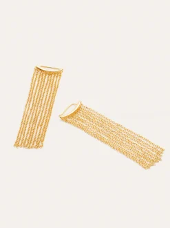 Pendientes Tamara Cascada Baño Oro