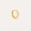 Pendiente Suelto Aro Cleo M Baño Oro