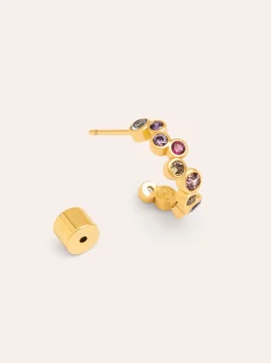 Pendiente Suelto Aro XS Bubbles Baño Oro