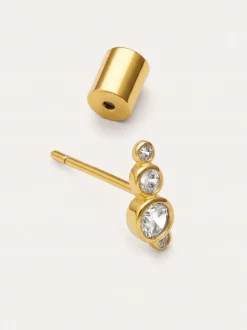 Pendiente Suelto Bubbles Spark Baño Oro