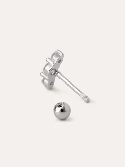 Pendiente Suelto Freesia Spark Plata