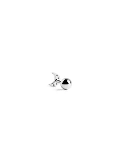 Pendiente Suelto Mini Moon Spark Plata