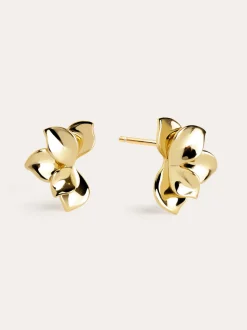 Pendientes Zinnia Baño Oro