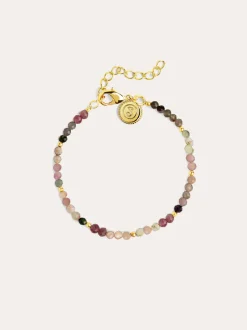 Pulsera Altea Dots Tourmaline Syra Acero Baño Oro