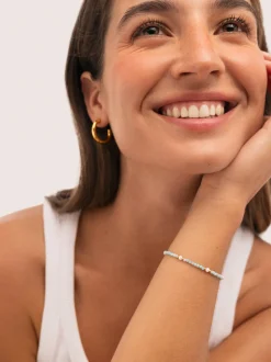 Pulsera Azulina Acero Baño Oro