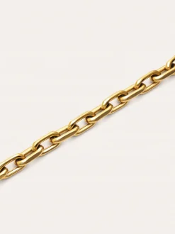 Pulsera Big Link Acero Baño Oro
