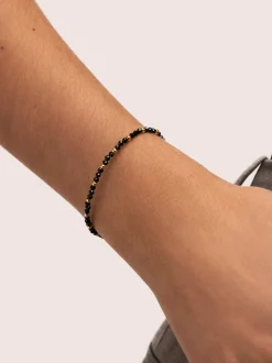 Pulsera Black Noite Acero Baño Oro