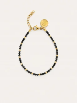 Pulsera Black Noite Acero Baño Oro