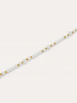 Pulsera Clara Acero Baño Oro