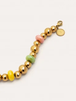 Pulsera Color Bomb Acero Baño Oro