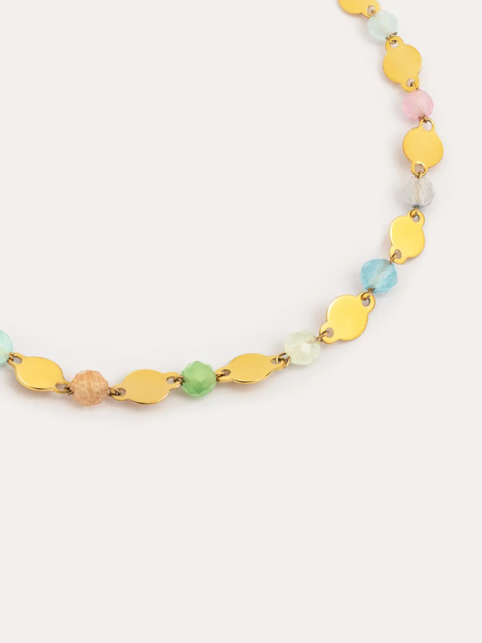 Pulsera Crystals Solar Acero Baño Oro
