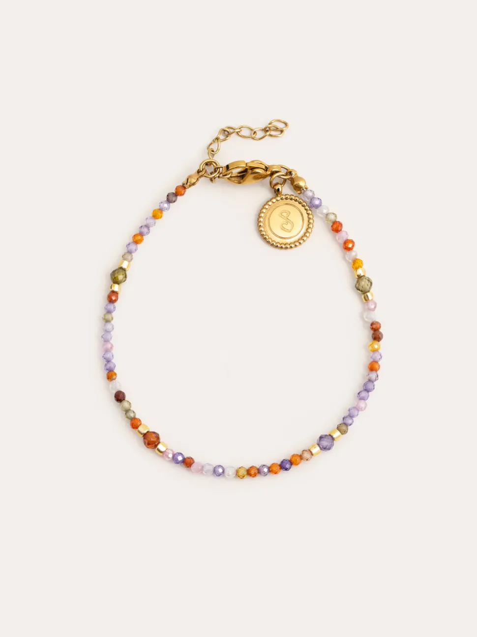 Pulsera Crystal Summer Acero Baño Oro
