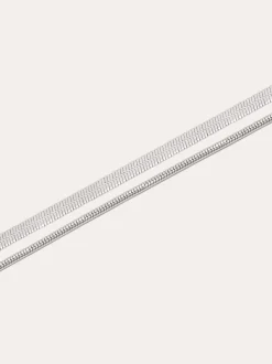 Pulsera Doble Lisse Tail Acero