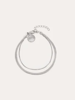 Pulsera Doble Lisse Tail Acero