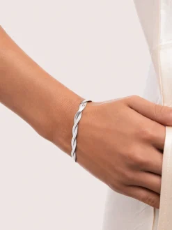 Pulsera Doble Lisse Twister Acero