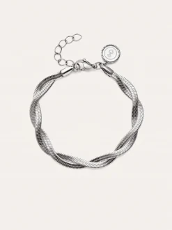 Pulsera Doble Lisse Twister Acero