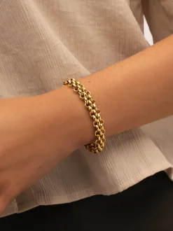 Pulsera Eloria Acero Baño Oro