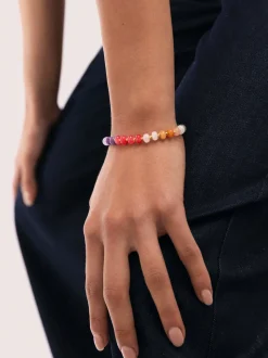 Pulsera Gummy Stones Acero Baño Oro
