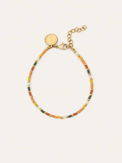 Pulsera Harvest Colors Acero Baño Oro