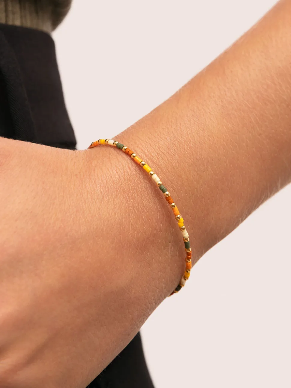 Pulsera Harvest Colors Acero Baño Oro