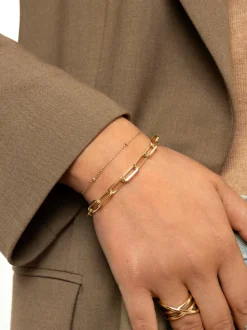 Pulsera Link Acero Baño Oro