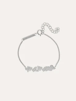 Pulsera Mamá Heart Plata