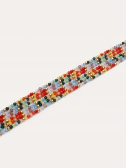 Pulsera Mawi Colors Acero Baño Oro