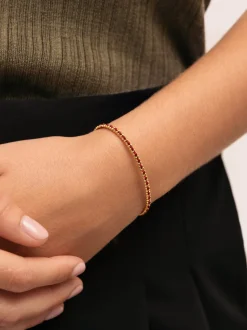 Pulsera Morgana Red Acero Baño Oro