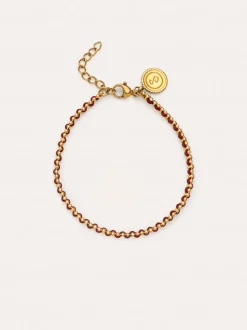 Pulsera Morgana Red Acero Baño Oro