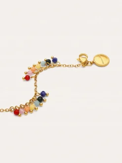 Pulsera Palmar Colors Acero Baño Oro