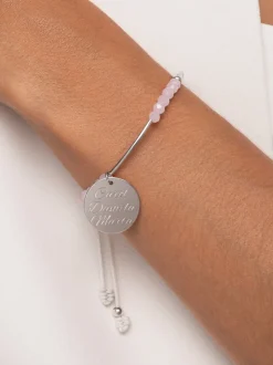 Pulsera Personalizada Dream Pink Plata