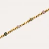 Pulsera Tourmaline Dream Acero Baño Oro