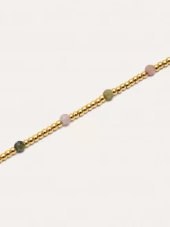 Pulsera Tourmaline Dream Acero Baño Oro