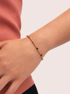 Pulsera Tourmaline Dream Acero Baño Oro