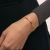 Pulsera Áura Colors Acero Baño Oro