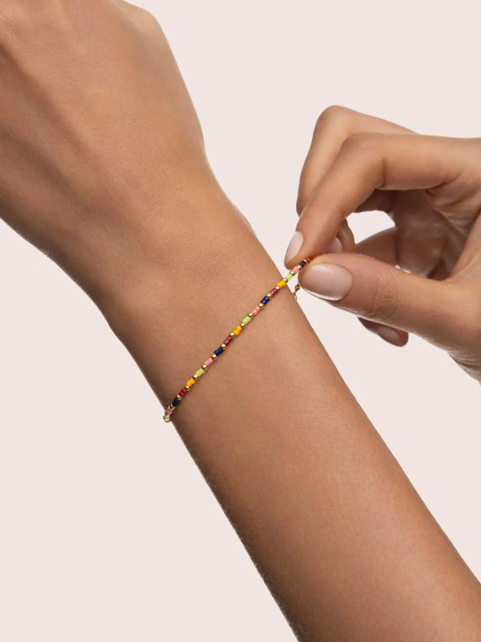 Pulsera Áura Colors Acero Baño Oro