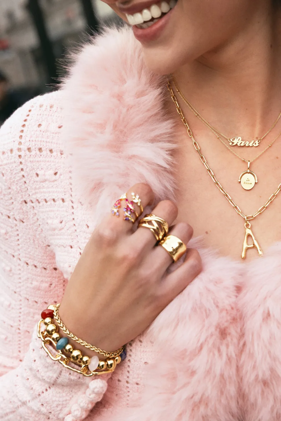 Pulsera Winter Bomb Acero Baño Oro